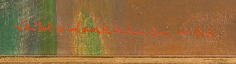 Veikko Laukkanen, oil on panel, signed and dated-66.