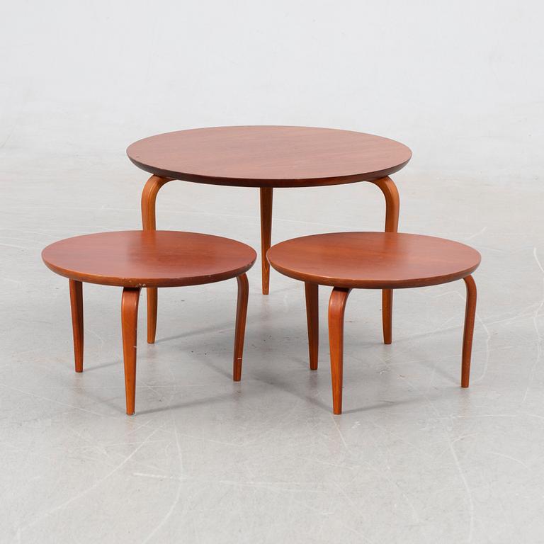Bruno Mathsson, set table, 3 pieces, "Annika", DUX, second half of the 20th century.