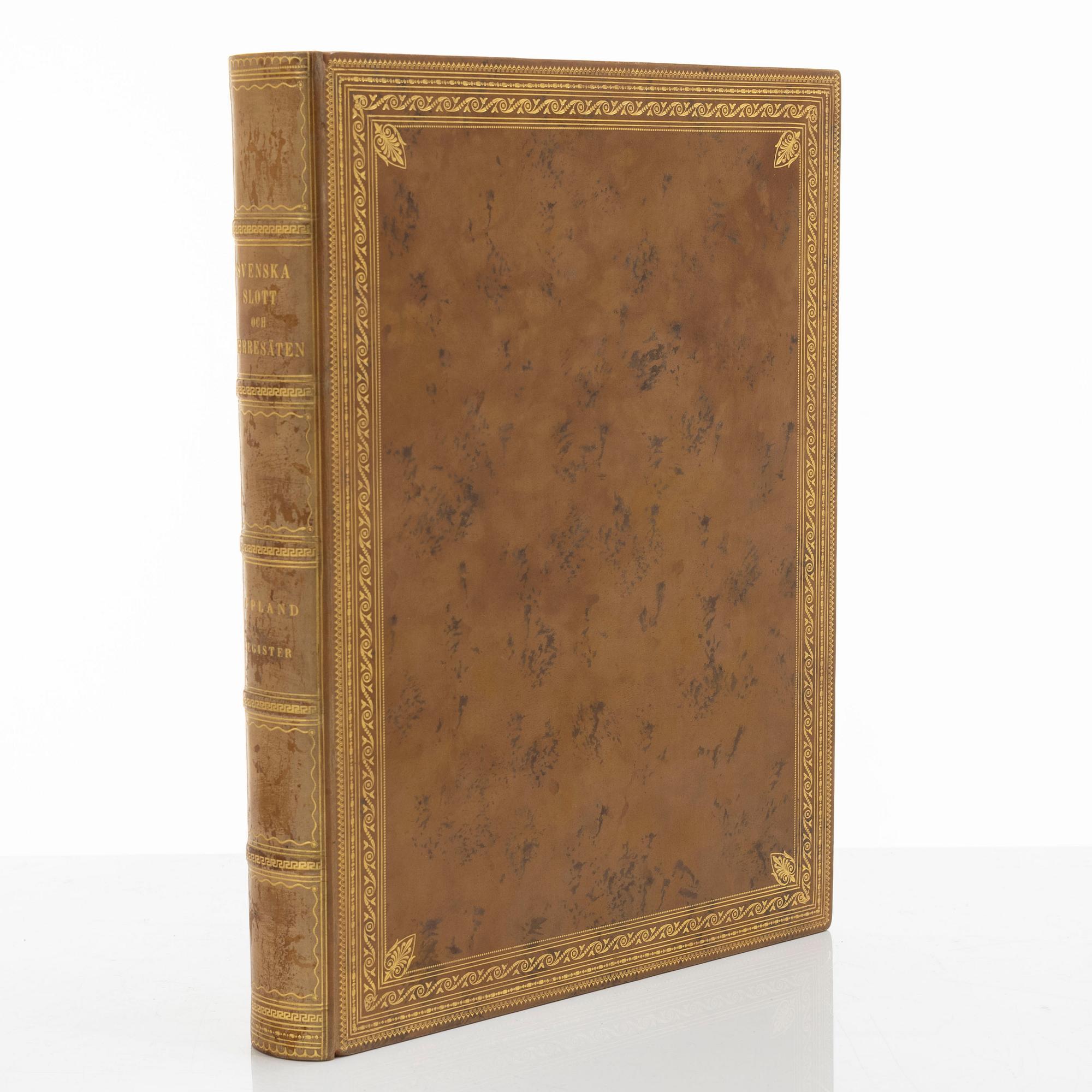 Bokverk, "Svenska Slott och Herresäten", 12 volymer (9+3) samt "Danske Herregaarde ved 1920", 3 volymer.