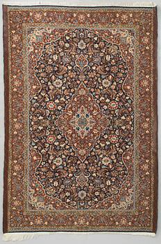 A Moud rug, eastern Iran, signed, approx. 151 x 230 cm.
