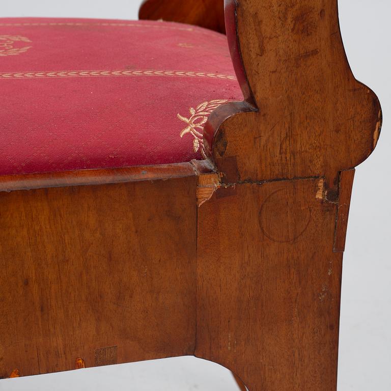 Chairs, 6, Russia/Baltic region, first half of the 19th century, Empire.