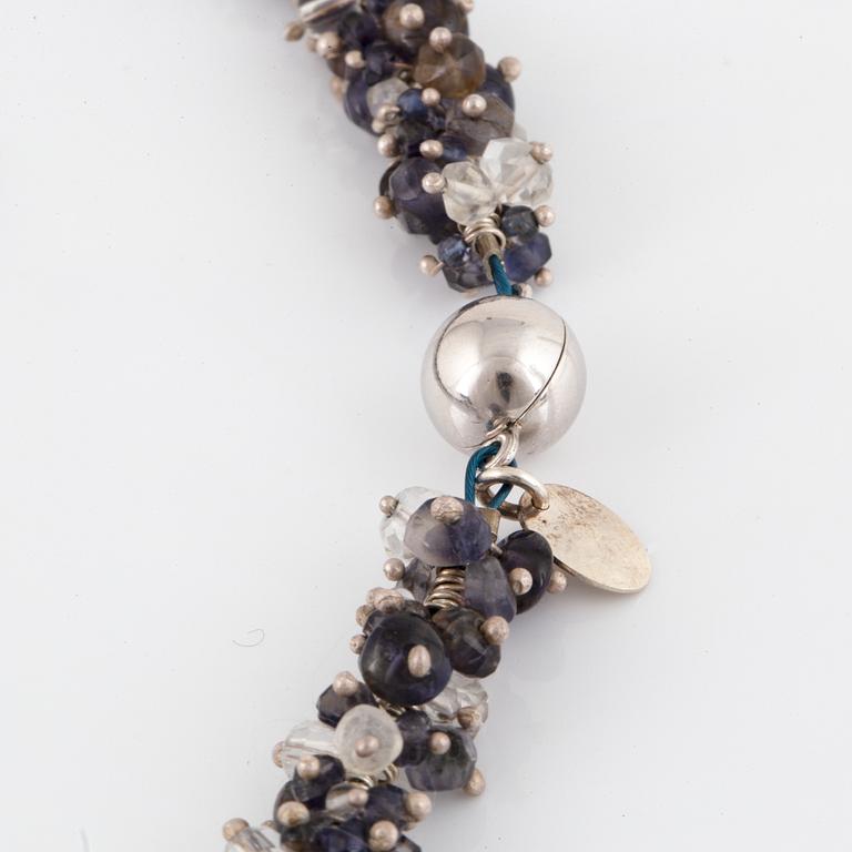 Pernilla Sylwan, a semi- precious stones necklace, Stockholm 2006.