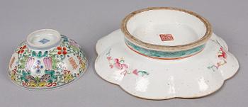 PARTI 17 delar, keramik, Kina 1800/1900-tal.
