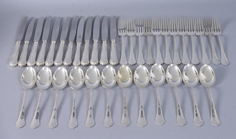 BESTICKSERVIS, 36 delar, silver.