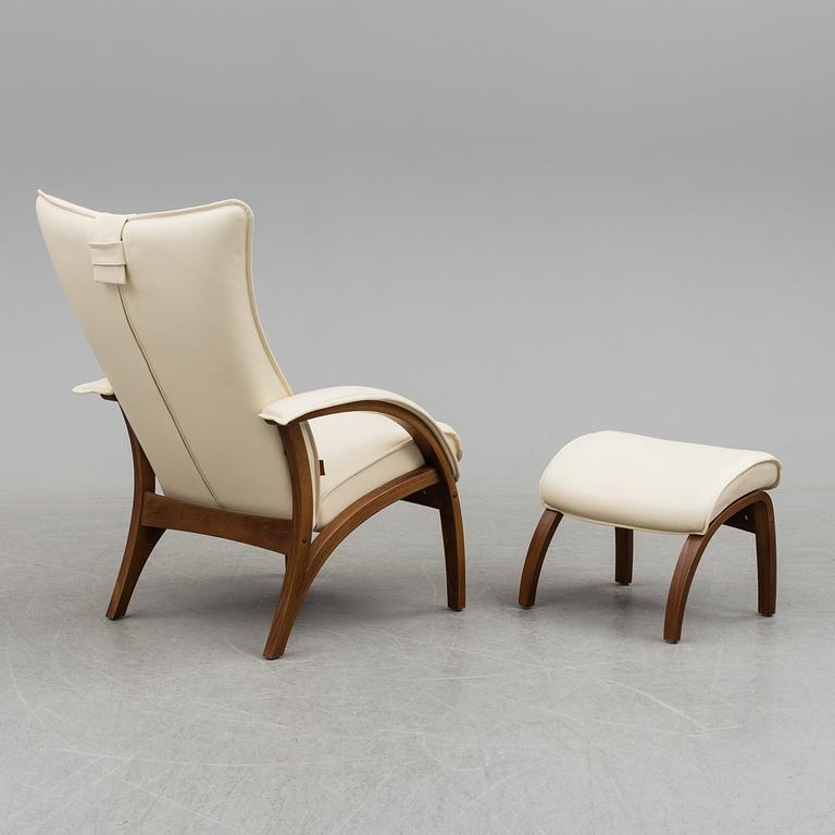 A 'Delta Adventure' easy chair and ottoman by Brunstad, Norway.