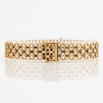 Arm bracelet, 18K gold, x-link.