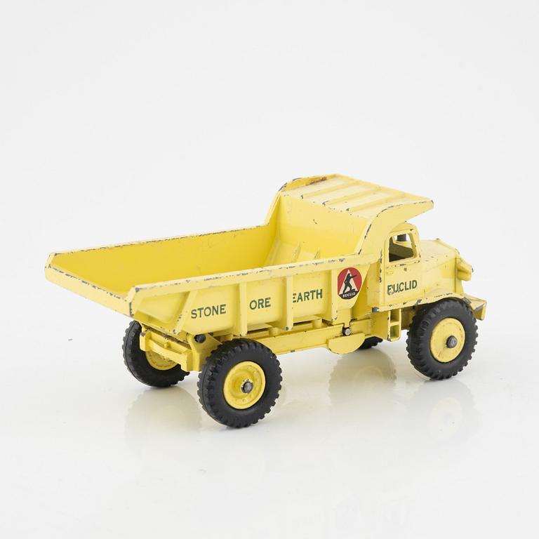 Three tin toys including a Gescha tank, Germany, mid 20th century.