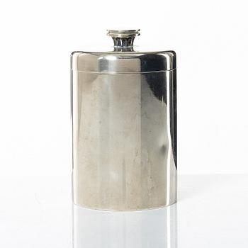 Sigvard Bernadotte, a sterling silver jar with cover, Georg Jensen, Denmark, after 1945.