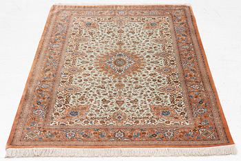 Rug, Old Ghom Central Persia, Signed Abbas Janshidi, c. 150 x 93 cm.