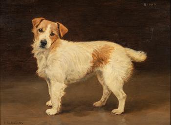 Frances Mabel Hollams, oil on panel, signed F.M. Hollams.