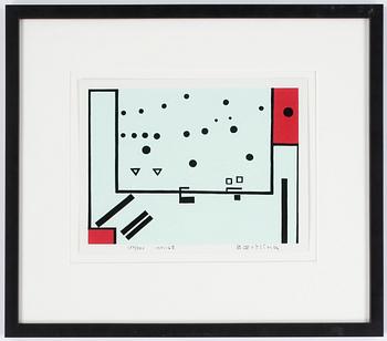 Olle Baertling · OLLE BAERTLING, färgserigrafi. Signerad och daterad 1951-68. Numrerad 254/300.