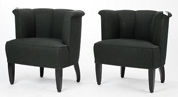 FÅTÖLJER, ett par, Josef Hoffmann, Wittmann, Österrike.