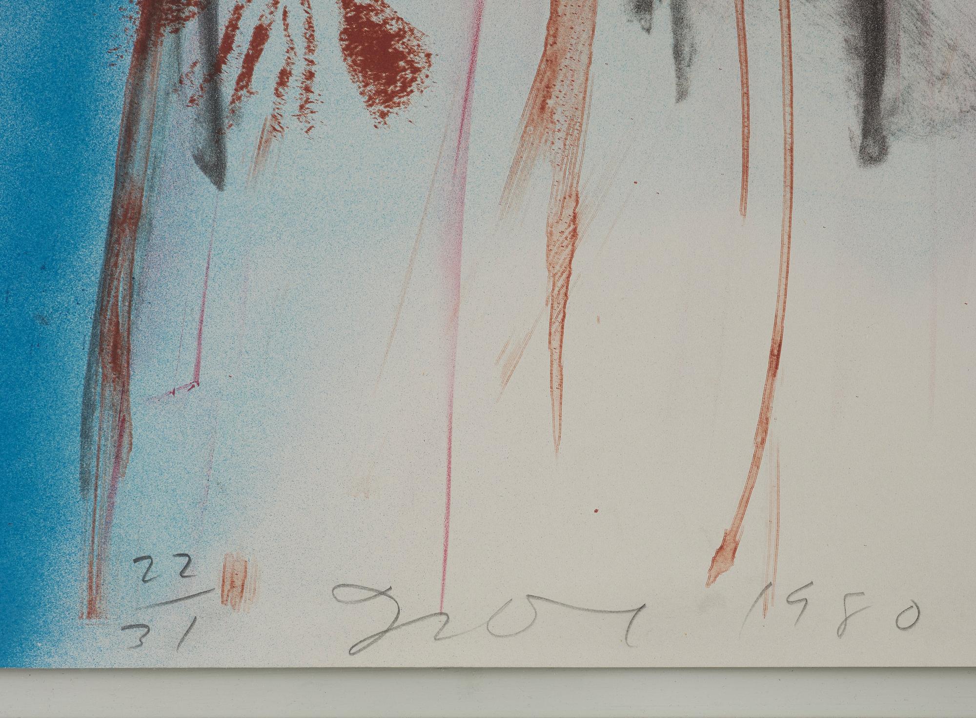 Jim Dine, "Flowered robe with sky".