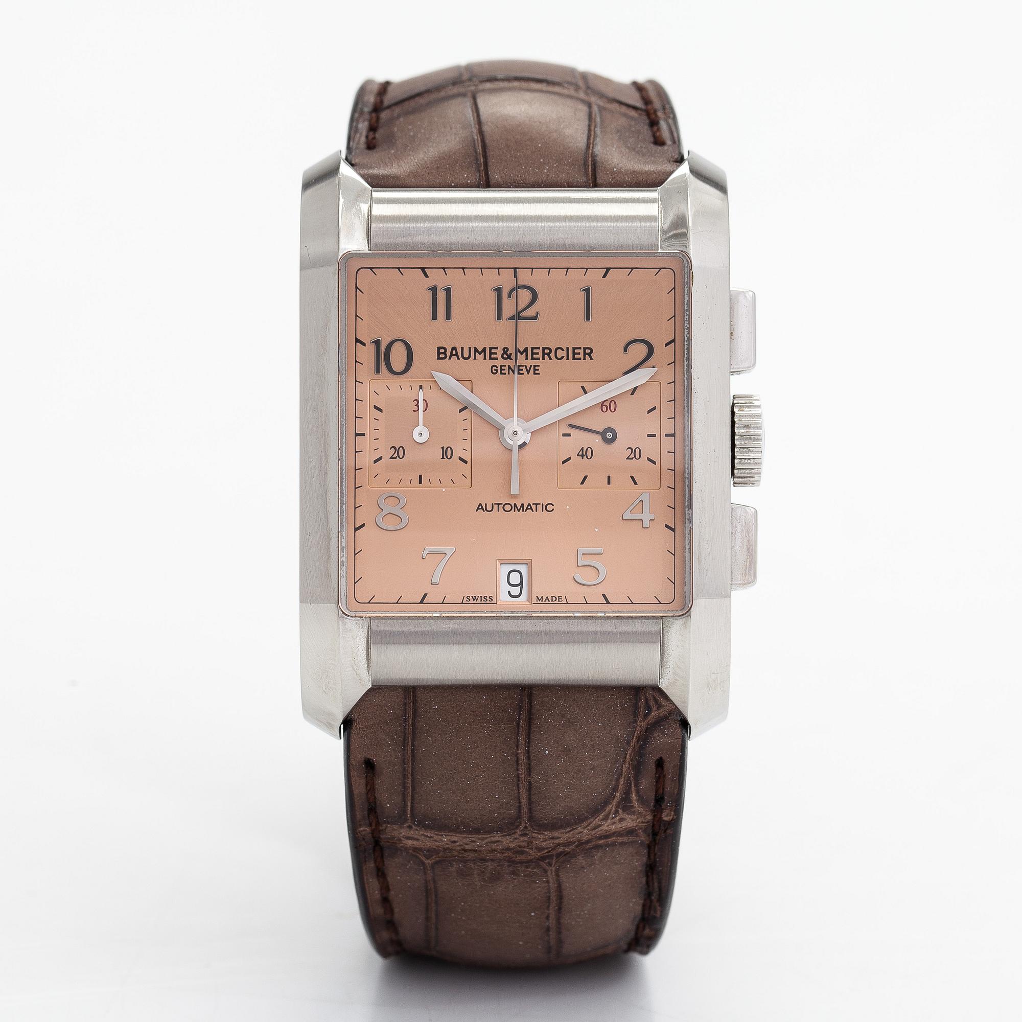 Baume & Mercier, Hampton Chronograph, wristwatch, 34 x 40 mm.