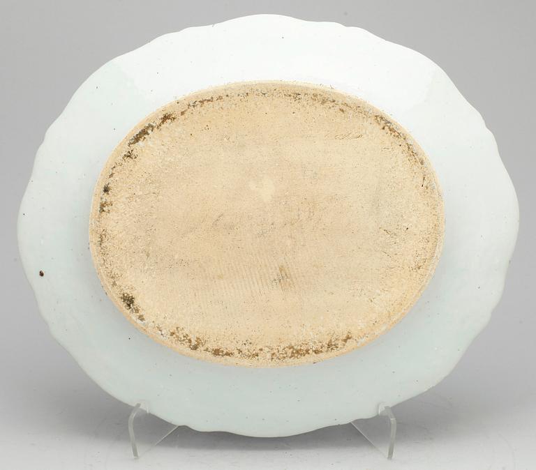 STEKFAT, porslin, Qianlong, Kina 1700-tal.