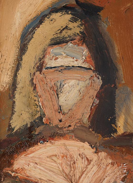 Evert Lundquist, oil on canvas, signed and dated Sicily 1948 verso.