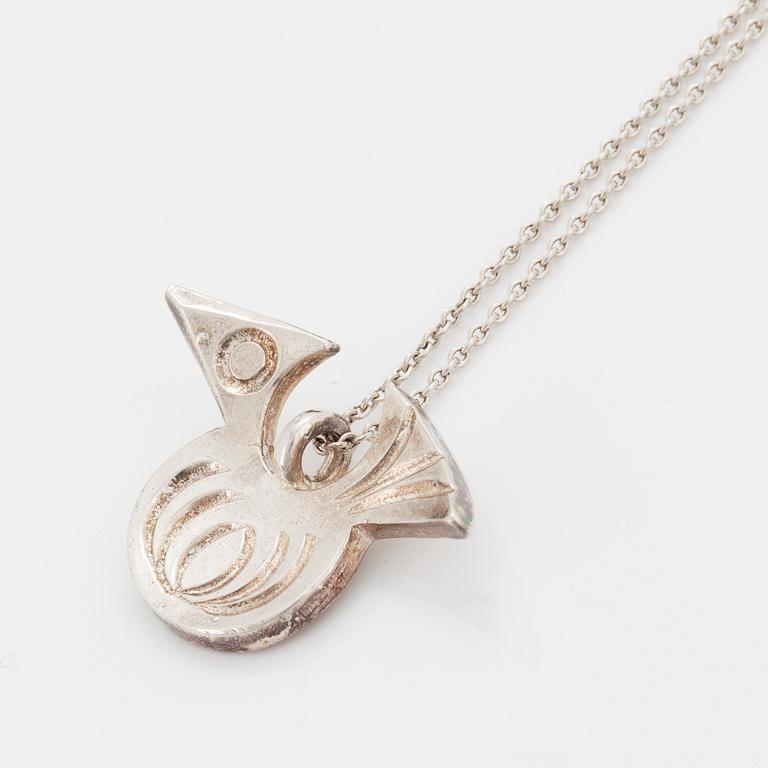 Bengt Liljedahl, Bengt Liljedahl, two pendants, sterling silver.