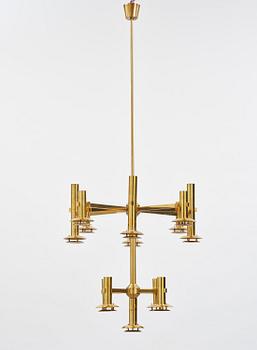 Holger Johansson, an imposing pair of ceiling lamps, Westal, Bankeryd, 1970s.