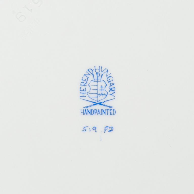 Herend, matservis, 100 delar, porslin, "Indian Basket" Ungern.