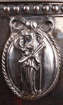 SOCKERSKÅL, silver, gustaviansk, Anders Brandt, Norrköping 1788.