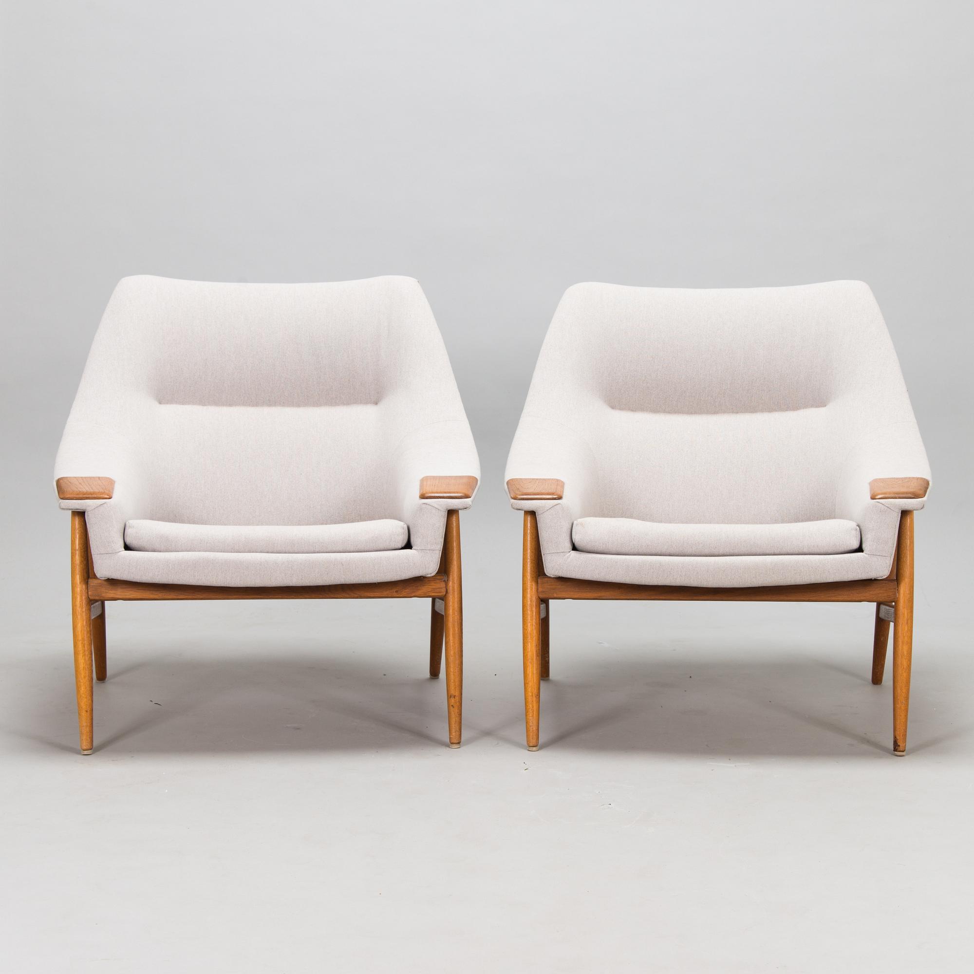 A pair of 1960s. "Grace 61" armchairs for Ikea.