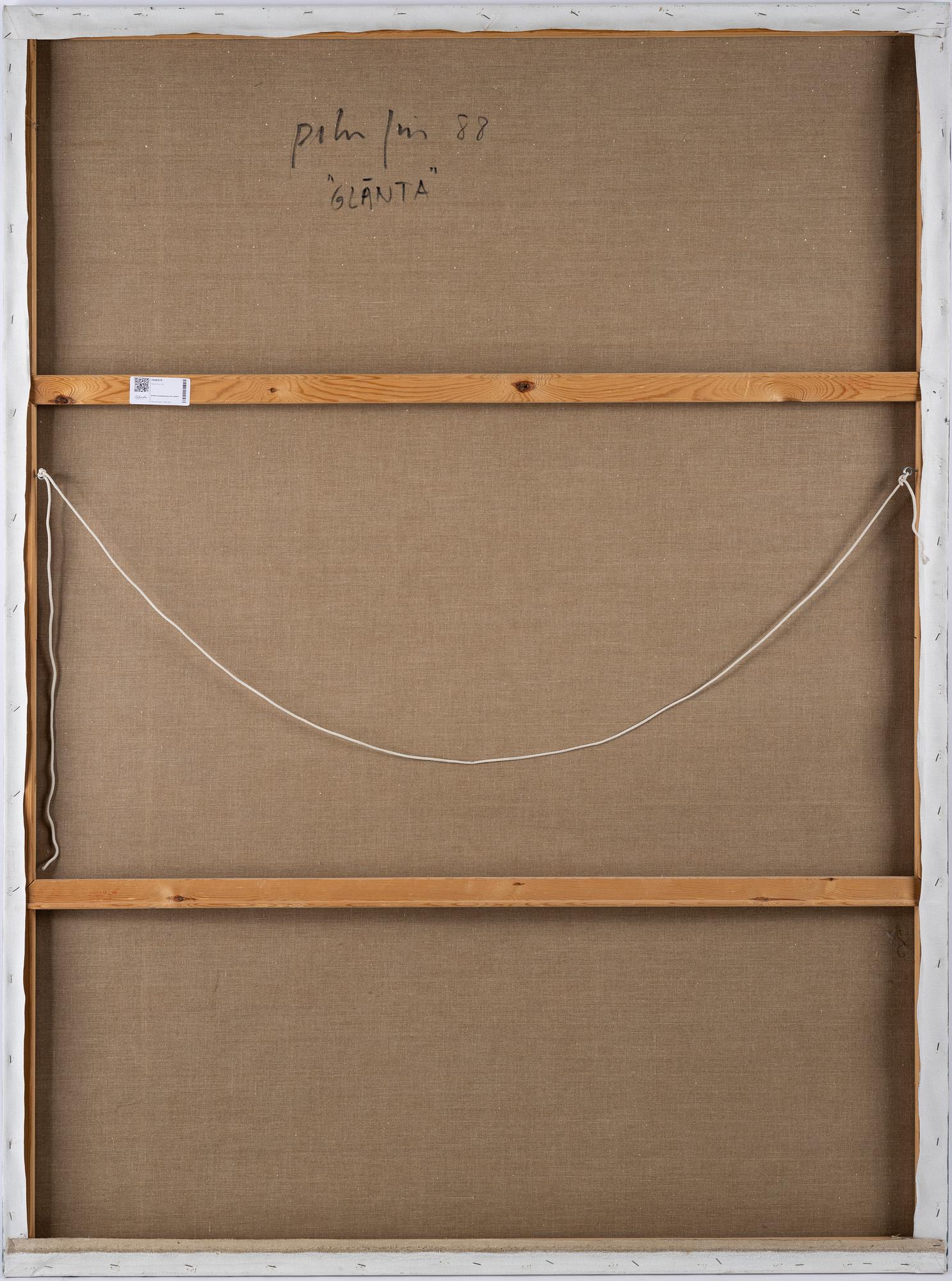 Peter Frie, canvas, signed and dated 88 on verso.
