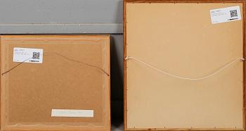 FOLKE GULLBY, 2 st, etsningar, signerade.