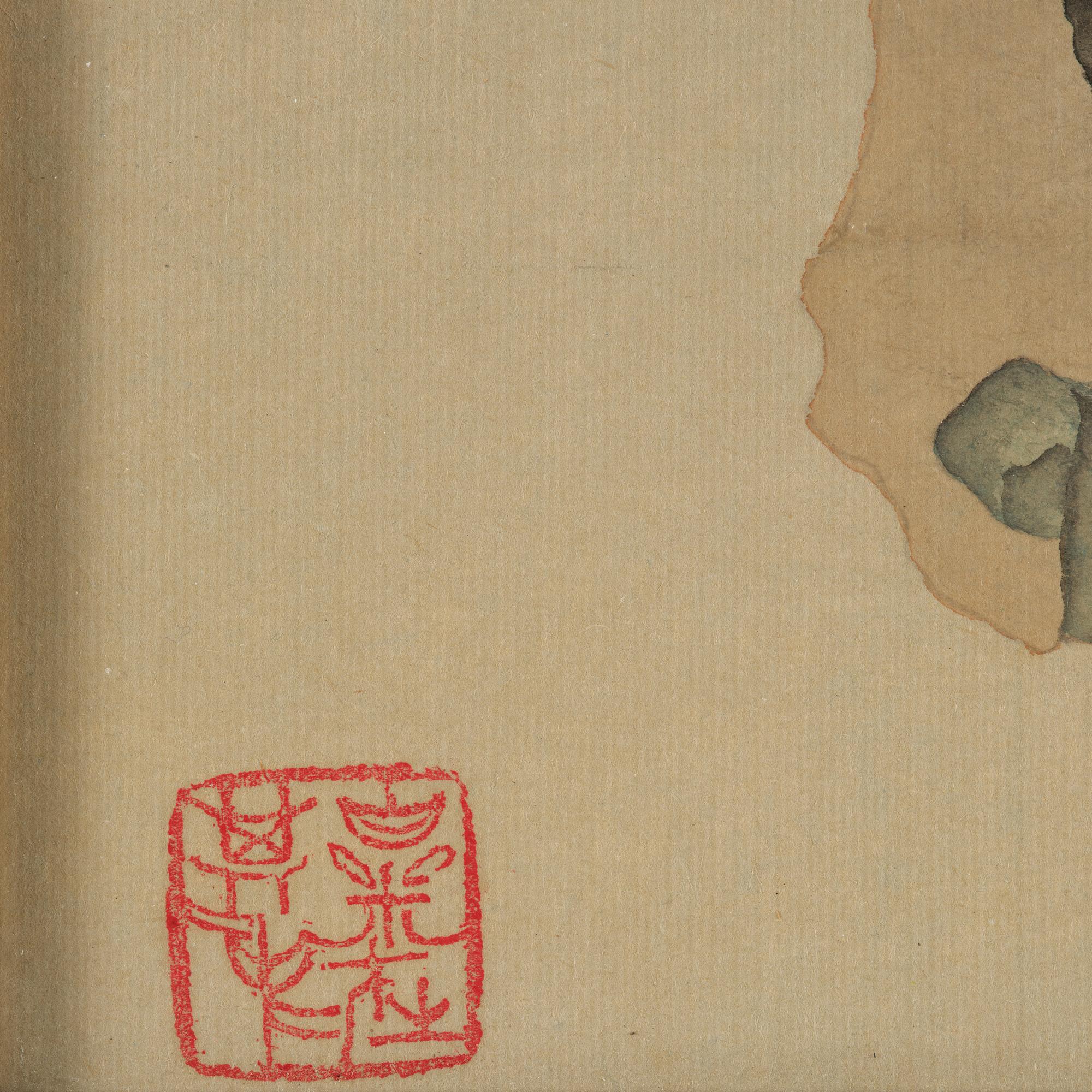 Okänd konstnär, Bapomålningar, två stycken, Kina, 1900-tal.