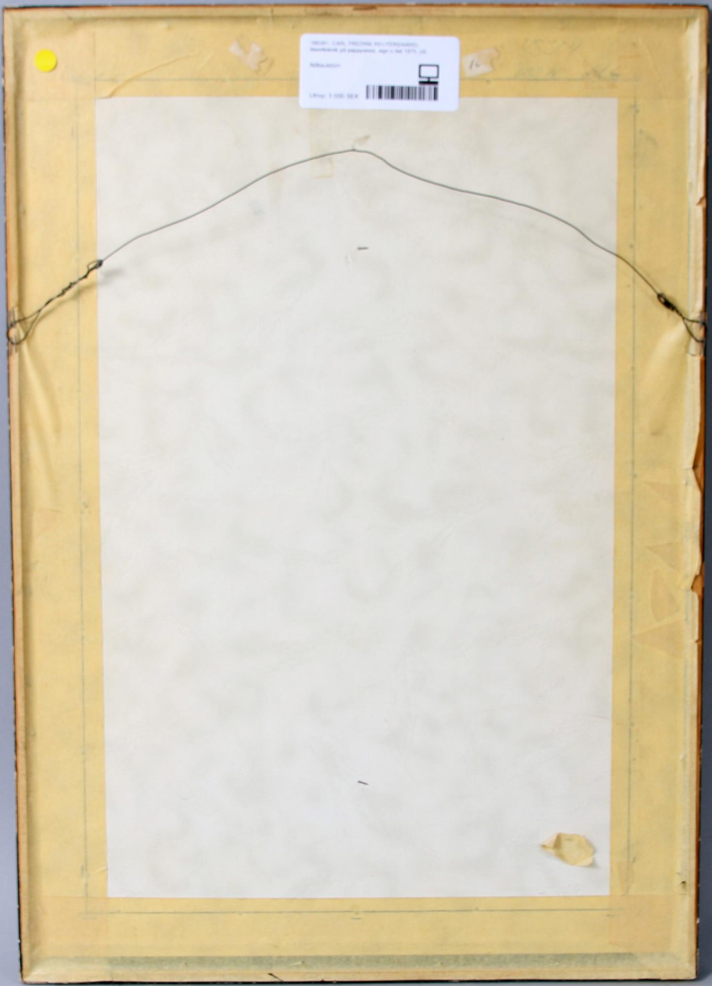 CARL FREDRIK REUTERSWÄRD, blandteknik på pappannå, sign o dat 1975.