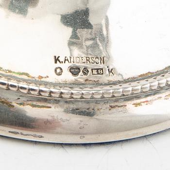 K Anderson kandelabrar ett par silver Stockholm 1931.