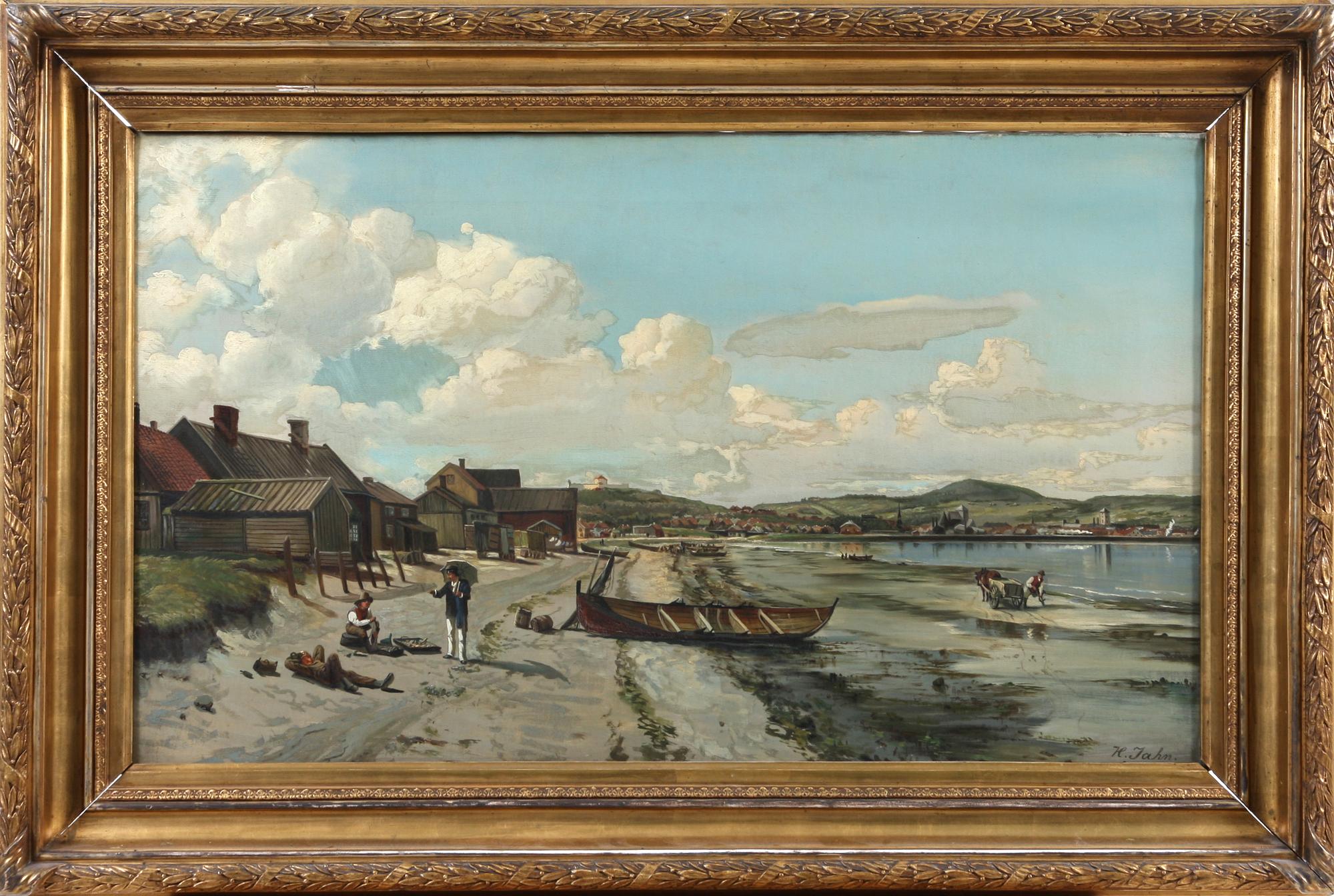 HANS EMIL JAHN, tillskriven, olja på duk, sign o dat 1884.