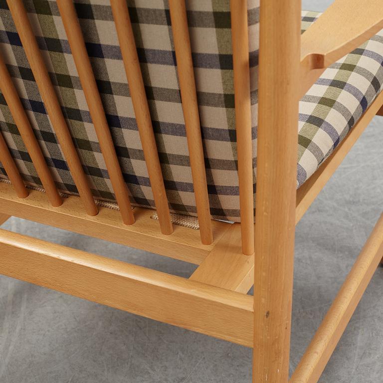 Børge Mogensen, karmstolar ett par, "Tremme hvilestol", Fritz Hansen.