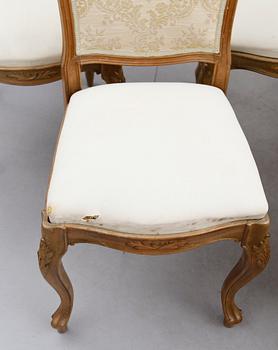 MATGRUPP, 9 delar, rokokostil, 1900-talets mitt.