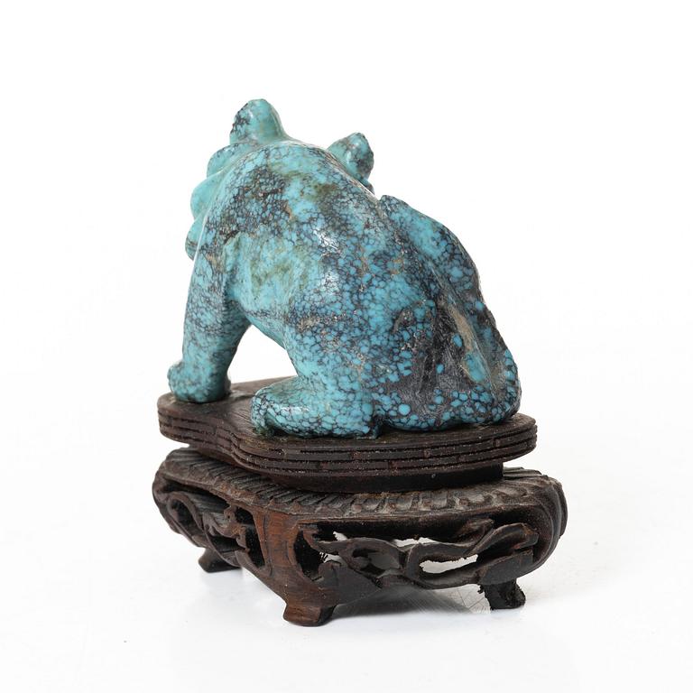 A well sculptured figure of a Lion or a Tiger, China, 20th century.