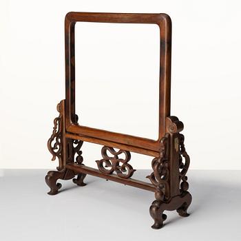 A group of Chinese wooden stands, late Qing dynasty and 21st century.