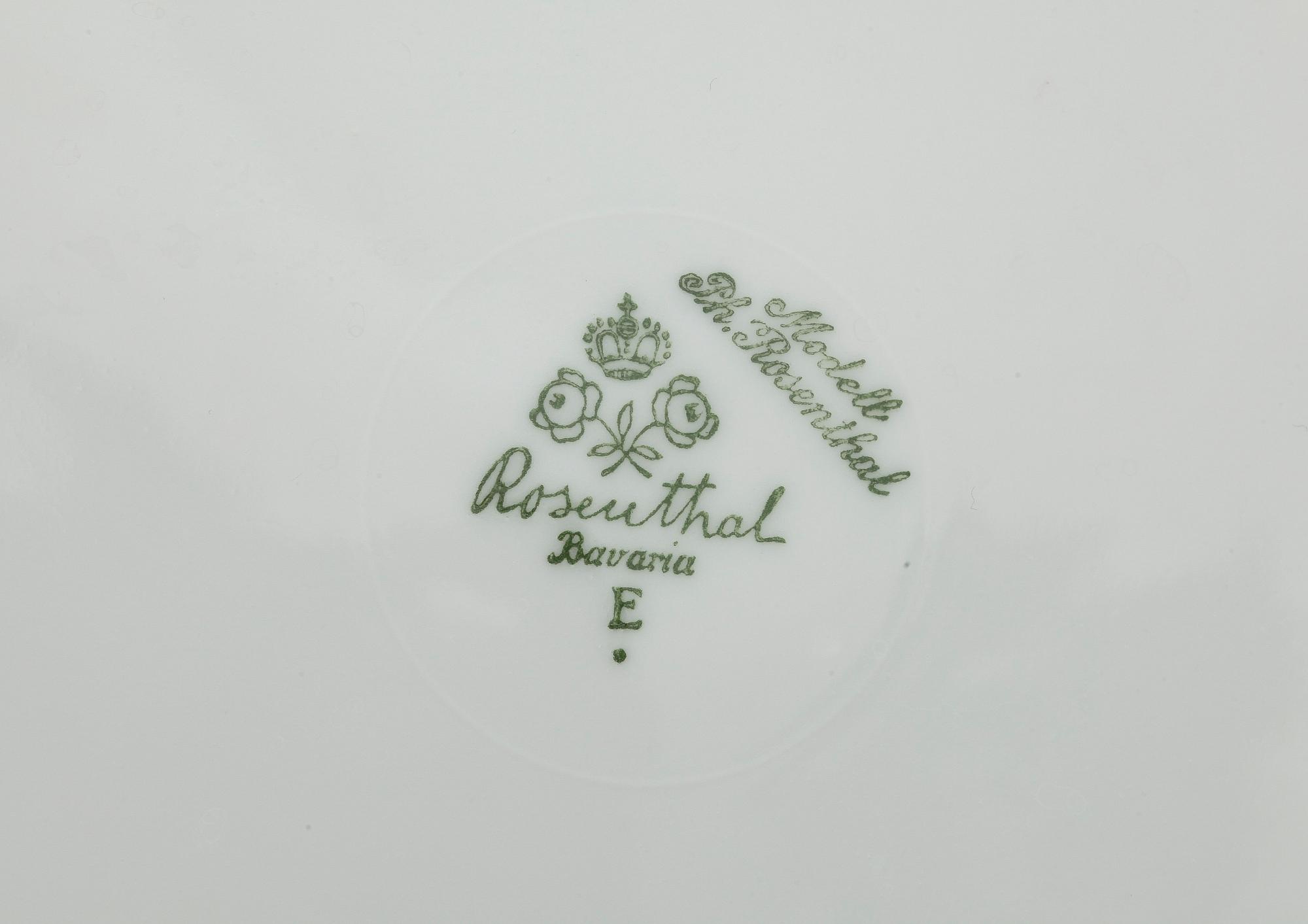 SERVIS, 59 delar, porslin, modell "Ph. Rosenthal", Rosenthal, 1900-talets mitt.