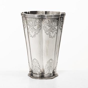 Tage Göthlin, vase, silver, Tenn & Silver Ab, Tesi, Gothenburg 1952.