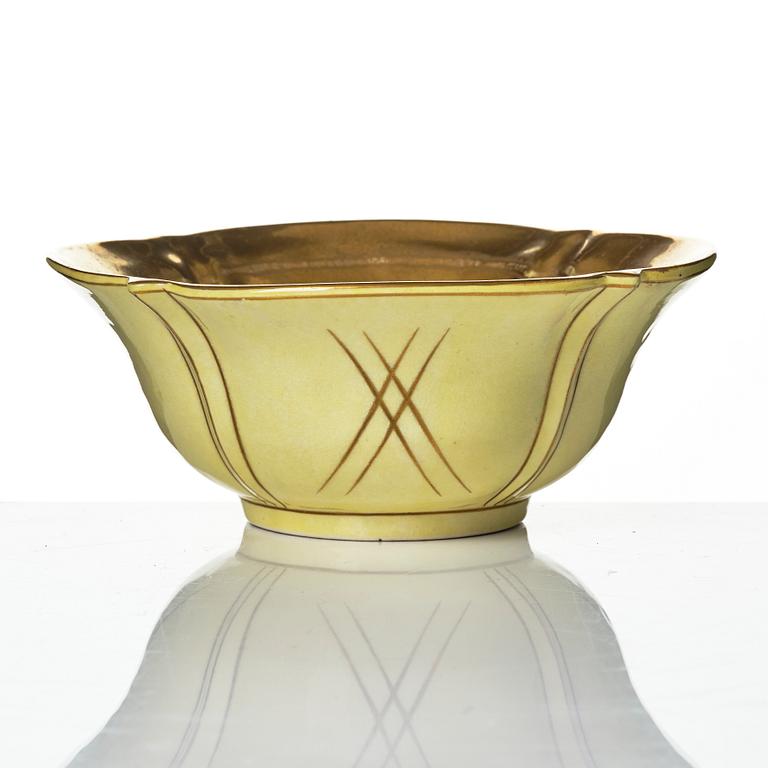 Wilhelm Kåge, Ask and bowls, 2 pcs, Gustavsberg 1927, 1929 and 1932.