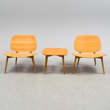 JONAS LINDVALL, stolar samt bord, "Papa", Scandiform, 2000-tal.