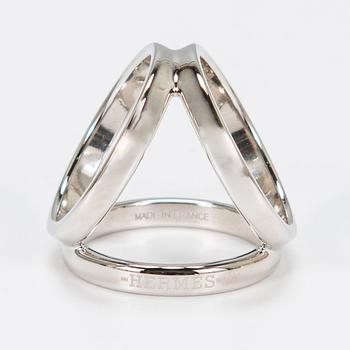 Hermès, 'Robe du soir' scarf and a Hermès scarf ring.