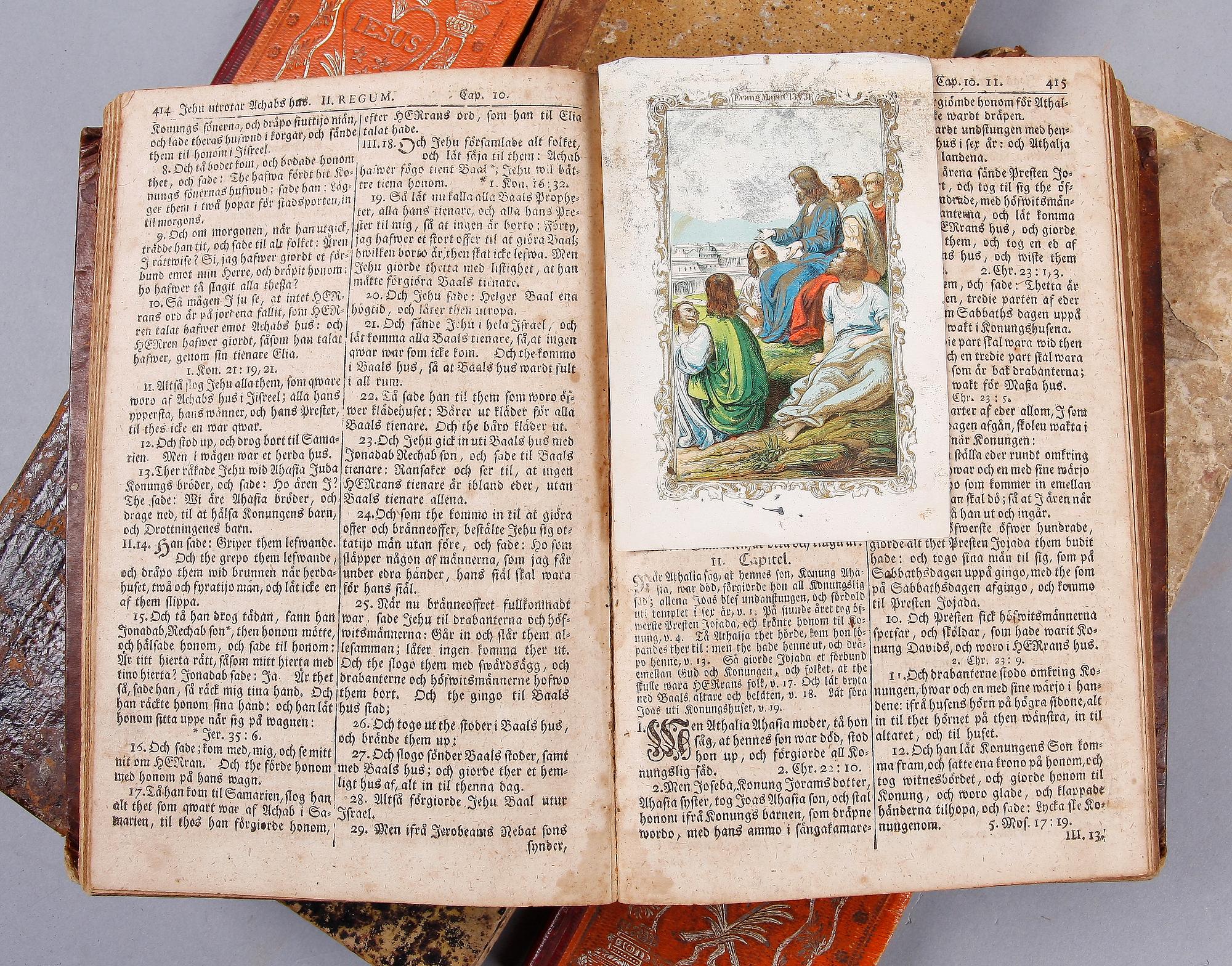 PARTI BÖCKER, 7 st, teologi, 1700-1800-tal.