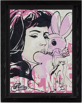 FAILE, "Bunny Girl", Print-Multiple, serigraph in colors, signed and numbered on verso 10/10.