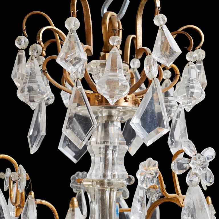 A French 19th century twelve-light chandelier.