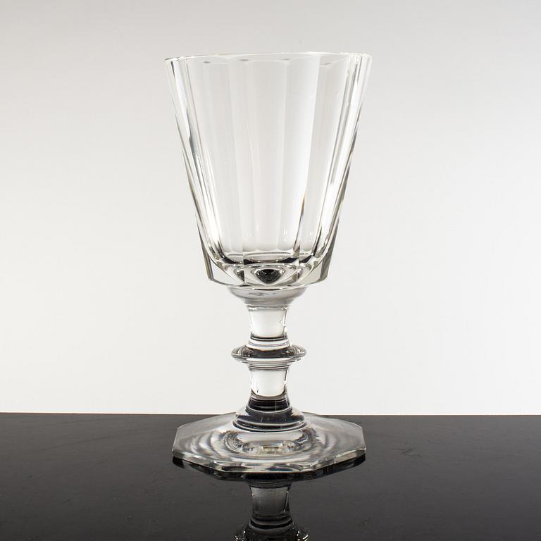 A set of 11 wine glasses, late 19th century.