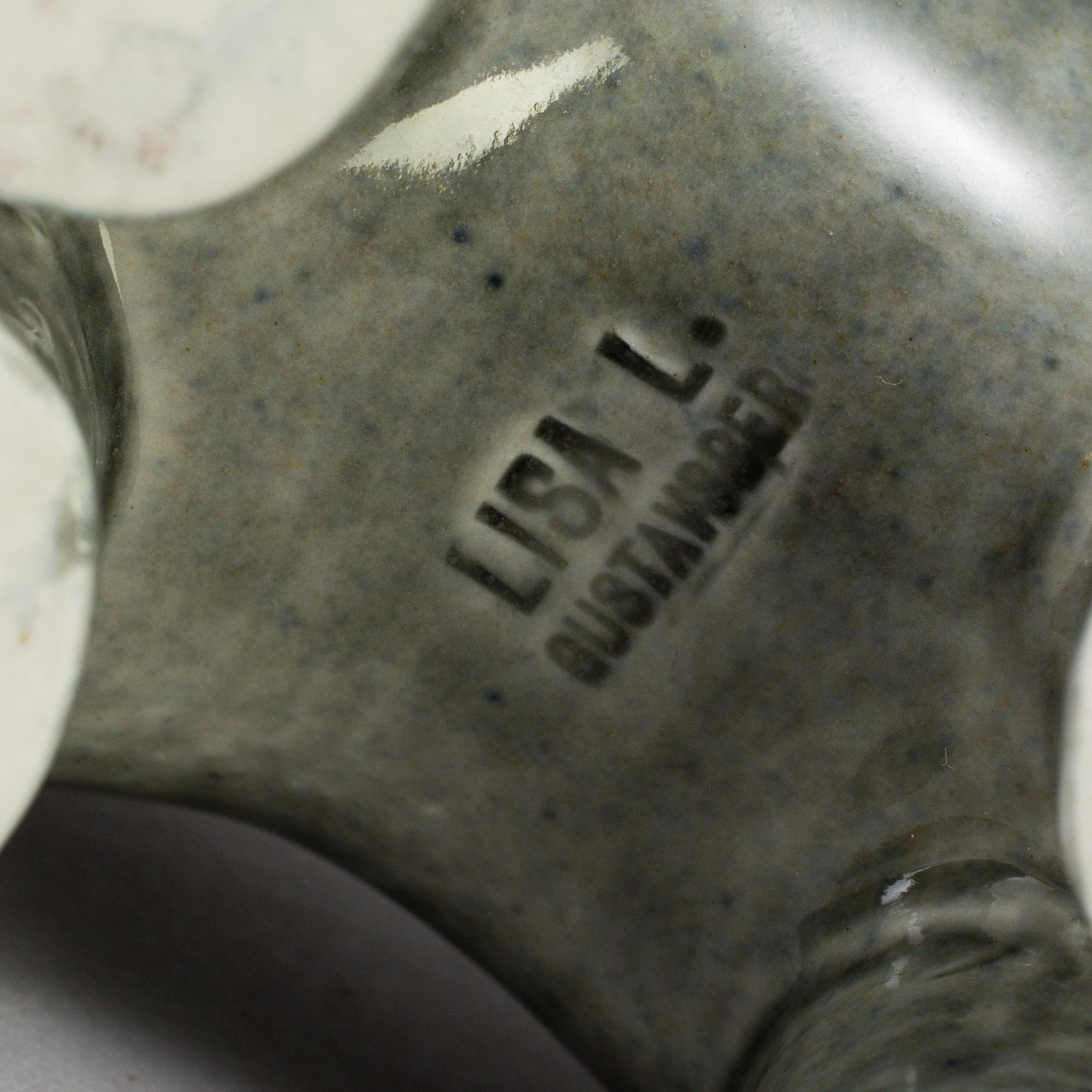 A stoneware figurine by Lisa Larson for Gustavsberg 1966-70.