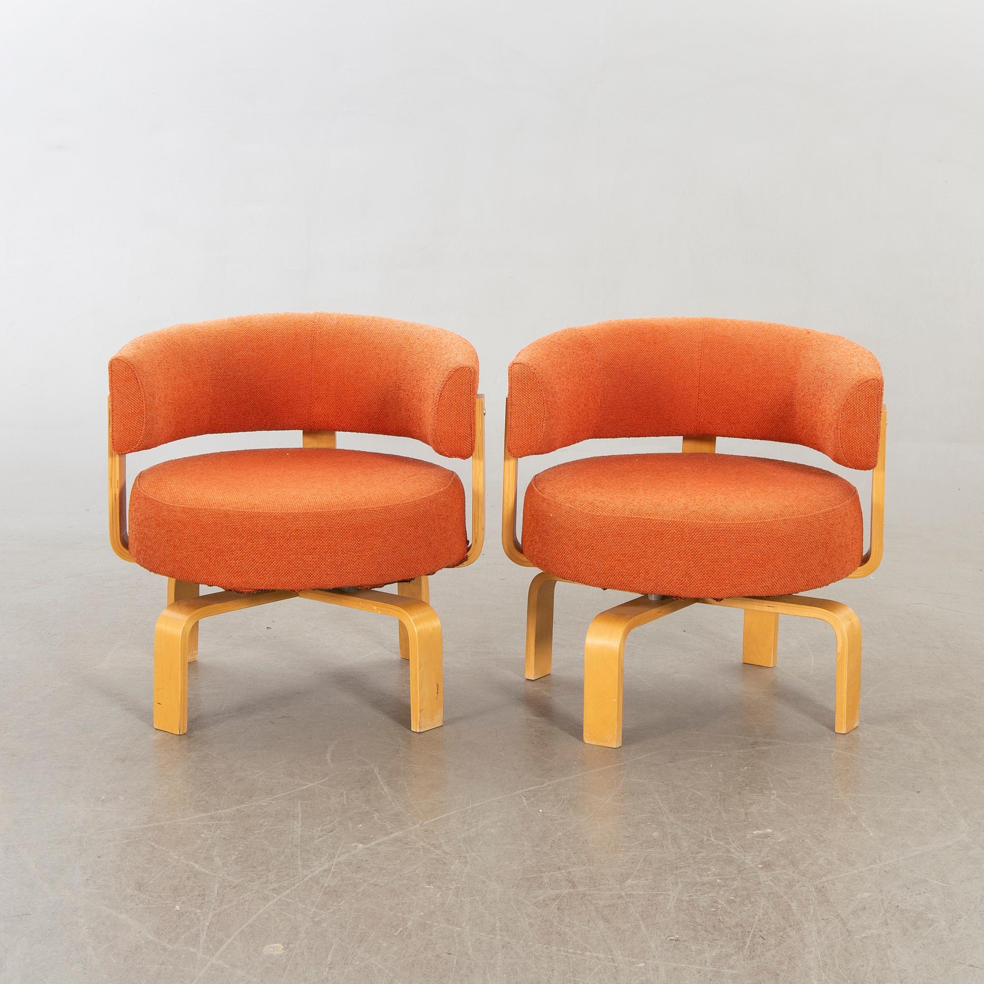 Carina Bengs, a pair swivel chairs for IKEA later part of the 20th century.