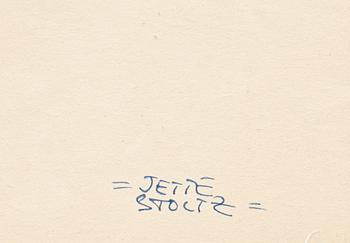 JETTE STOLTZ, färgkrita, signerad.