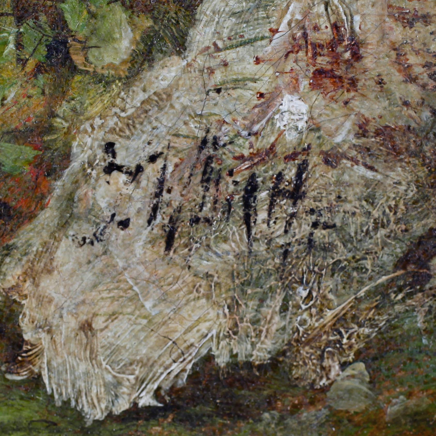 OKÄND KONSTNÄR, olja på duk, otydligt signerad, England, 1800-tal.
