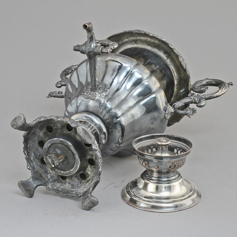 SAMOVAR, nysilver, 1800/1900-tal.