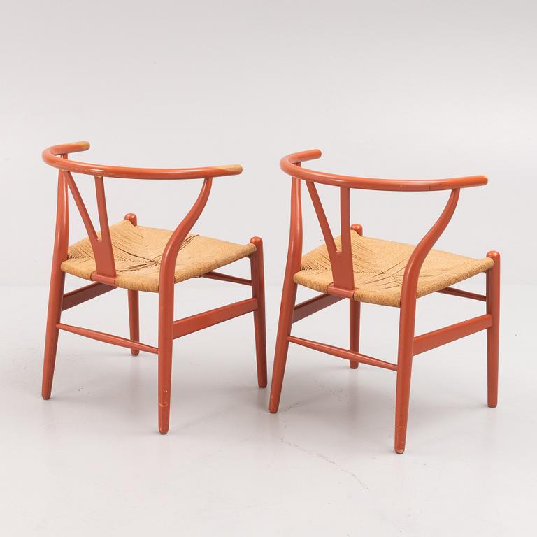 Hans J. Wegner, stolar, ett par, "Y-stolen", modell CH-24, Carl Hansen & Søn, Danmark.